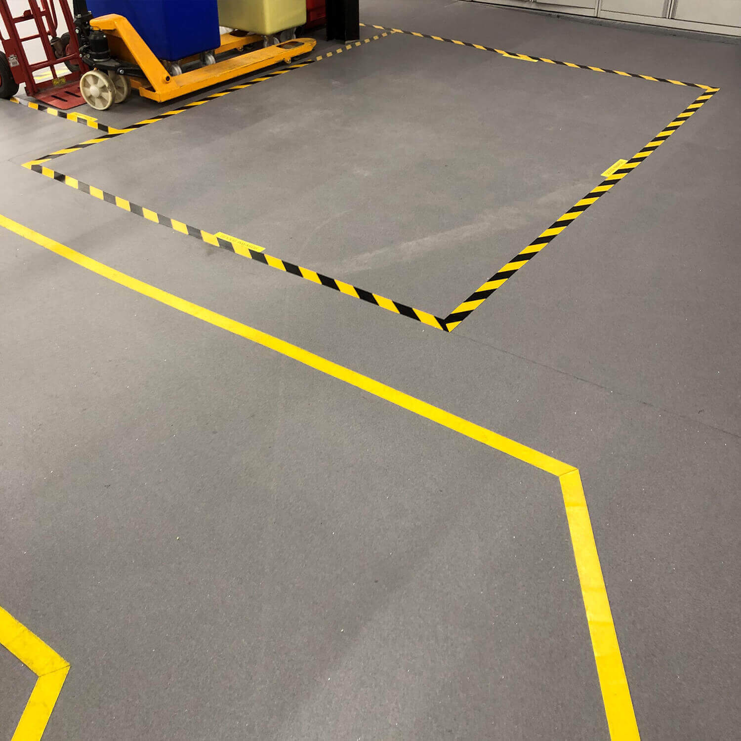 Two Types of Line Marking in Factory